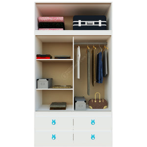 Placard Con Baulera Infantil Armado - 1.20x2.20mts - Puertas Corredizas - 4 Cajones - ENVIO GRATIS!!!