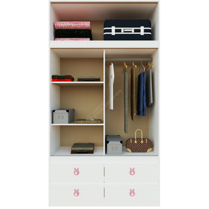 Placard Con Baulera Infantil Armado - 1.20x2.20mts - Puertas Corredizas - 4 Cajones - ENVIO GRATIS!!!